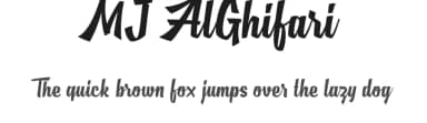 MJ AlGhifari by Mikrojihad Typography — Script Handwritten Font — thumbnail 1