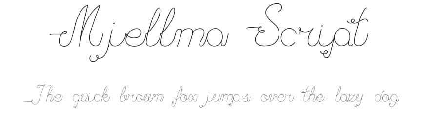 Mjellma Script by Mjellma Goranci Firzi — Script Handwritten Font
