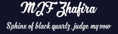 MJF Zhafira by Mikrojihad Typography — Script Handwritten Font — thumbnail 2