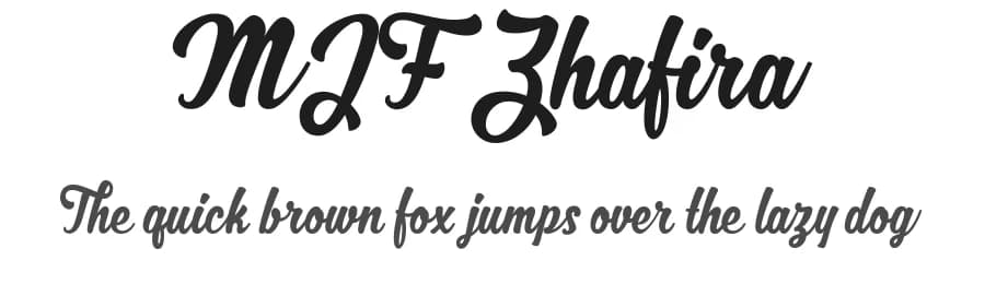 MJF Zhafira by Mikrojihad Typography — Script Handwritten Font