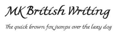 MK British Writing by Manfred Klein — Script Handwritten Font — thumbnail 1