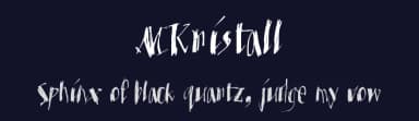 MKristall by Manfred Klein — Script Handwritten Font — thumbnail 2