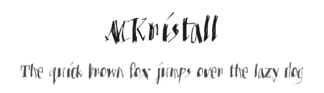 MKristall by Manfred Klein — Script Handwritten Font