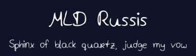 MLD Russis by Mld — Script Handwritten Font — thumbnail 2