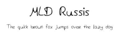 MLD Russis by Mld — Script Handwritten Font — thumbnail 1