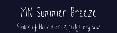 MN Summer Breeze by Manguluang Nadji — Script Handwritten Font — thumbnail 2