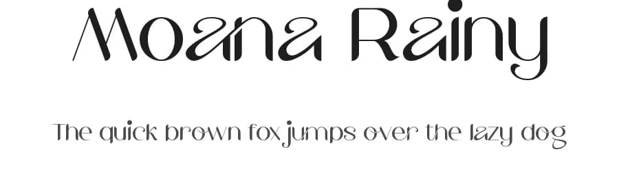 Moana Rainy by VinType — Sans Serif Font