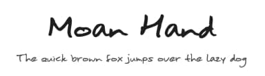 Moan Hand by JOEBOB graphics — Script Handwritten Font — thumbnail 1