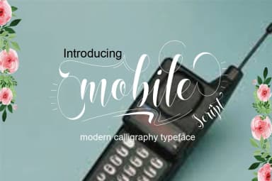 Mobile Font by Naqsya.Co — Script Handwritten Font — thumbnail 1