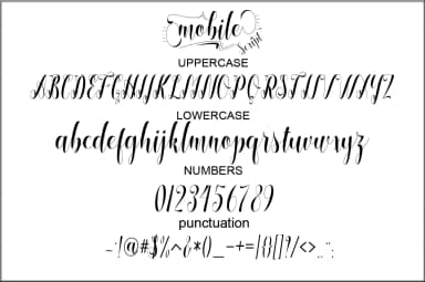 Mobile Font by Naqsya.Co — Script Handwritten Font — thumbnail 9