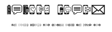 Mobile Icons by Vladimir Nikolic — Dingbats Font — thumbnail 1