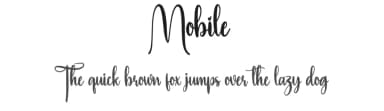 Mobile by Scratchones — Script Handwritten Font — thumbnail 1