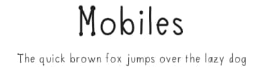 Mobiles by Kylie Morris — Script Handwritten Font — thumbnail 1