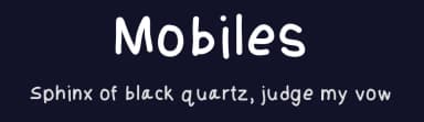 Mobiles by Adithya Sukumar — Script Handwritten Font — thumbnail 2
