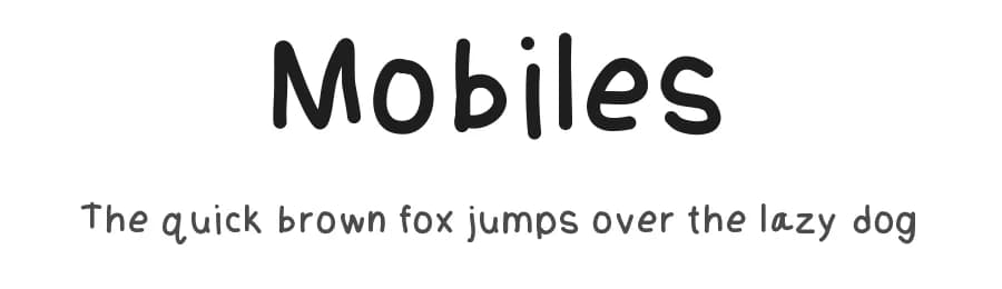 Mobiles by Adithya Sukumar — Script Handwritten Font