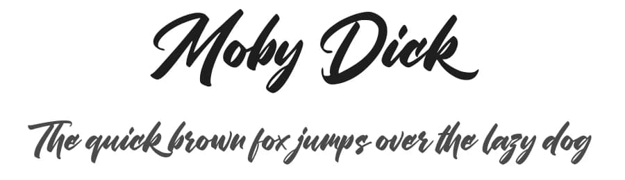 Moby Dick by Octotype  | Thomas Boucherie — Script Handwritten Font
