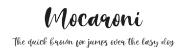 Mocaroni by Khurasan — Script Handwritten Font — thumbnail 1