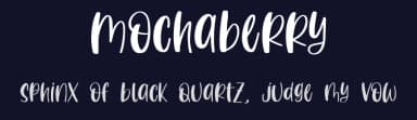 Mochaberry by Qwrtype Foundry — Script Handwritten Font — thumbnail 2