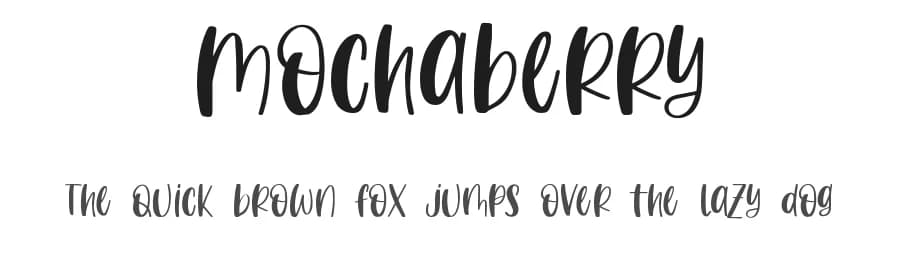 Mochaberry by Qwrtype Foundry — Script Handwritten Font — preview 1
