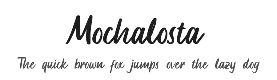 Mochalosta by Almarkhatype — Script Handwritten Font