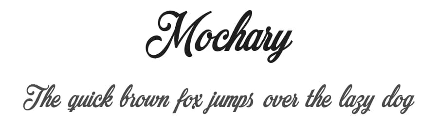 Mochary by Måns Grebäck — Script Handwritten Font