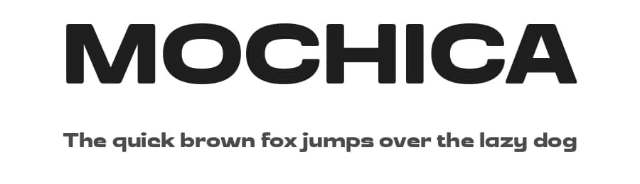 Mochica by Måns Grebäck — Sans Serif Font