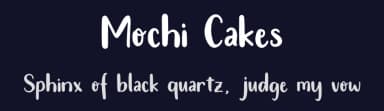 Mochi Cakes by Makashi — Script Handwritten Font — thumbnail 2