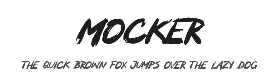 Mocker by Zuhair Ahmed — Script Handwritten Font
