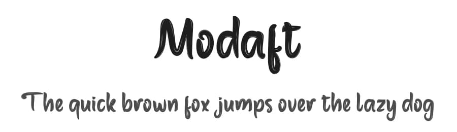Modaft by productype.com — Script Handwritten Font