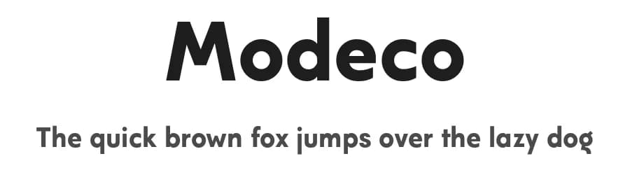 Modeco by Eko Bimantara — Sans Serif Font