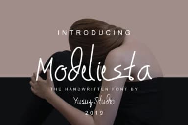 Modeliesta Font by hidayart94 — Script Handwritten Font — thumbnail 1