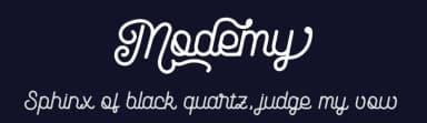Modemy by Mocha Frappuccino — Script Handwritten Font — thumbnail 2