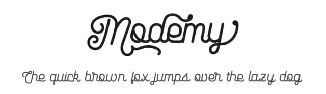 Modemy by Mocha Frappuccino — Script Handwritten Font