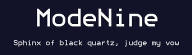 ModeNine by Grudnuk — Sans Serif Font — thumbnail 2