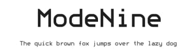 ModeNine by Grudnuk — Sans Serif Font — thumbnail 1