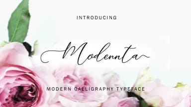 Modennta Script Font by modennta — Script Handwritten Font — thumbnail 1