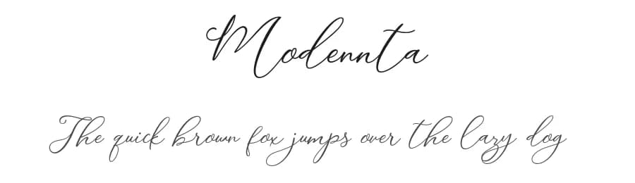 Modennta by Ink creative — Script Handwritten Font