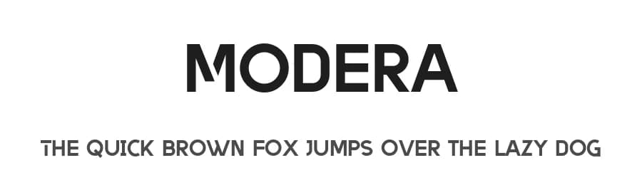 Modera by Vultype — Sans Serif Font