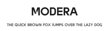 Modera by Vultype — Sans Serif Font — thumbnail 1