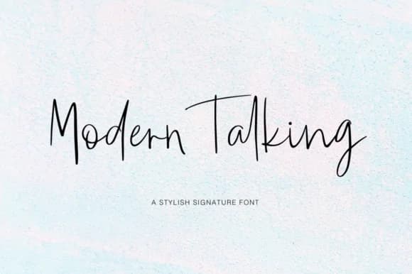 Modern Talking Font by Pasha Larin — Script Handwritten Font