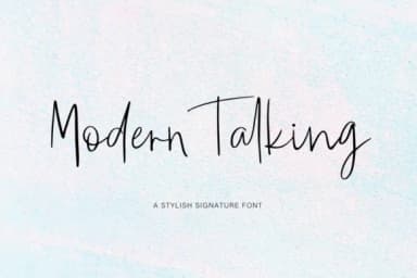 Modern Talking Font by Pasha Larin — Script Handwritten Font — thumbnail 1