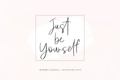 Modern Talking Font by Pasha Larin — Script Handwritten Font — thumbnail 3