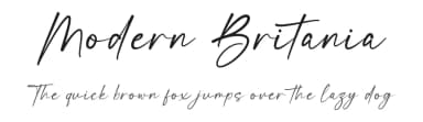 Modern Britania by RantautypeStudio — Script Handwritten Font — thumbnail 1