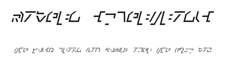 Modern Cybertronic by Pixel Sagas — Dingbats Font