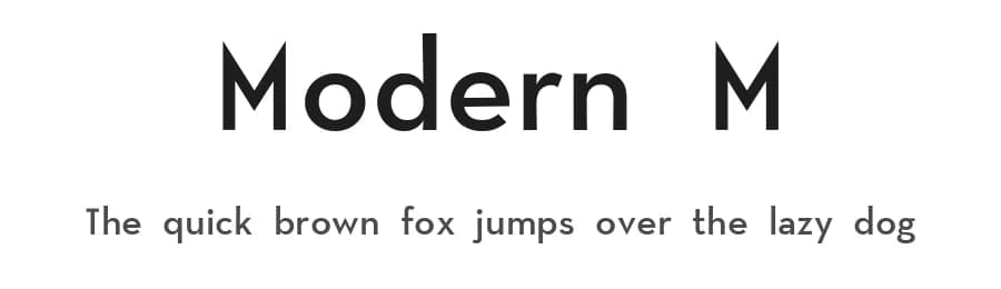 Modern M by Upper Type Foundry — Sans Serif Font