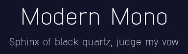 Modern Mono by Fortress Tech — Sans Serif Font — thumbnail 2
