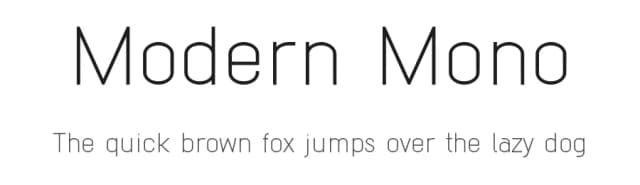Modern Mono by Fortress Tech — Sans Serif Font