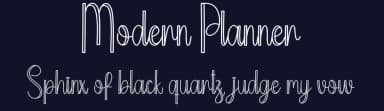 Modern Planner by Scratchones — Script Handwritten Font — thumbnail 2