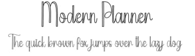 Modern Planner by Scratchones — Script Handwritten Font — thumbnail 1