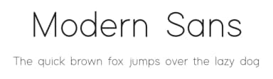 Modern Sans by Fortress Tech — Sans Serif Font — thumbnail 1